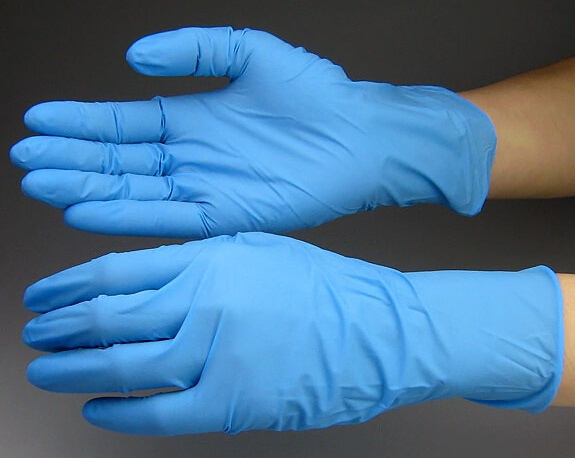 Blue Nitrile Disposable Gloves Powder Free