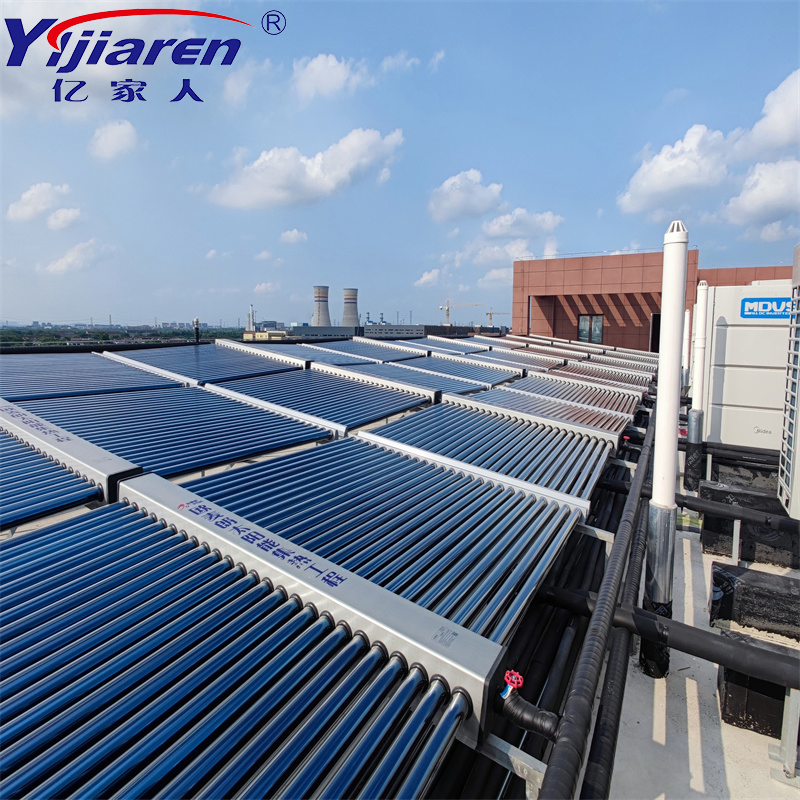 Солнечный водонагреватель на 50 вакуумных труб, горизонтальный