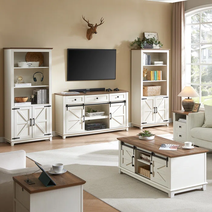 Комплект мебели для гостиной тумба под ТВ полки столик