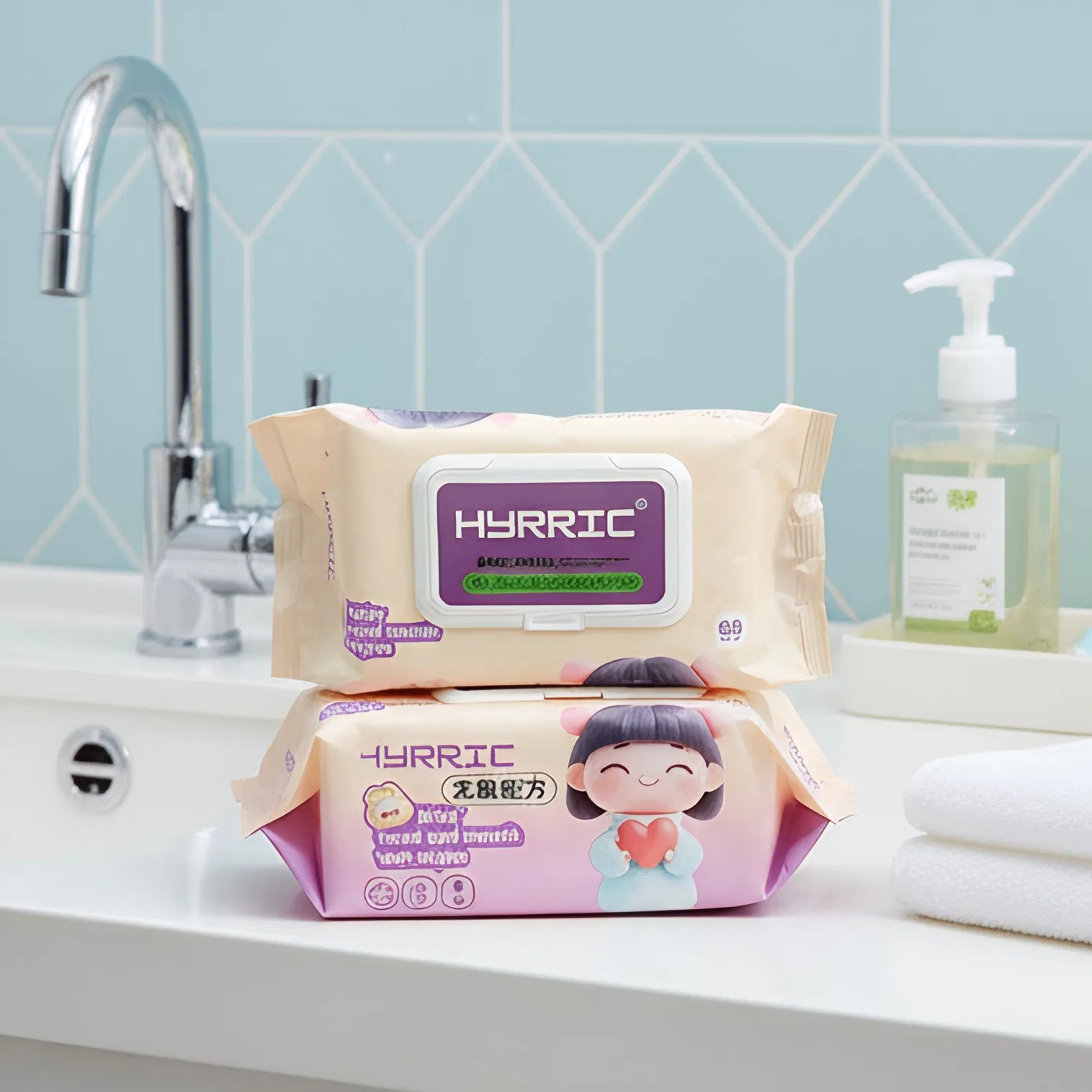 Custom Factory Baby Wipes by Zhiqianfeng 15X20cm Size