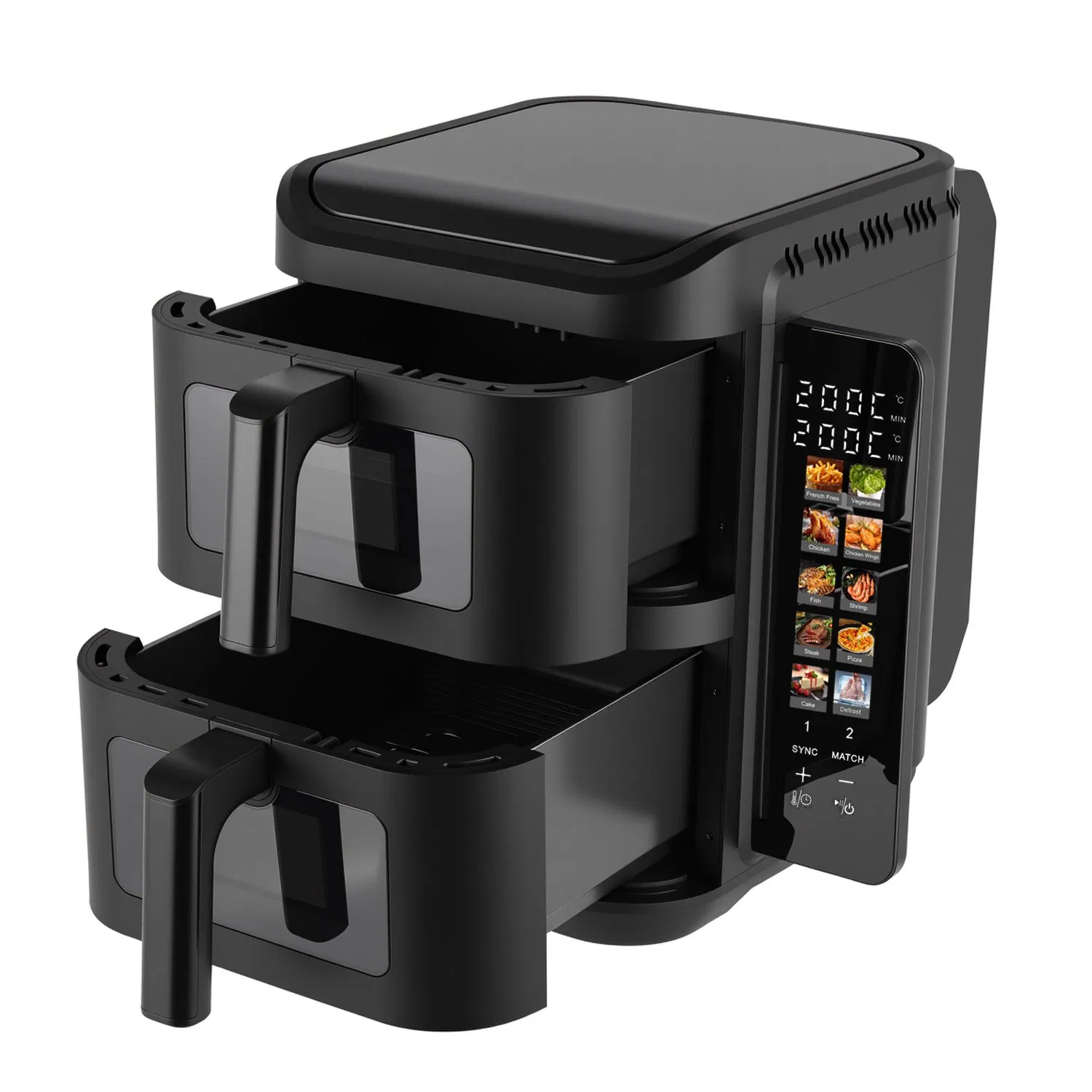 Foldable Screen Air Fryer with Dual Stack 11L Air Fryer