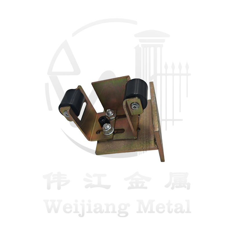 Steel Sliding Gate Guide Roller Bracket with Plastic Roller for Door Guidance