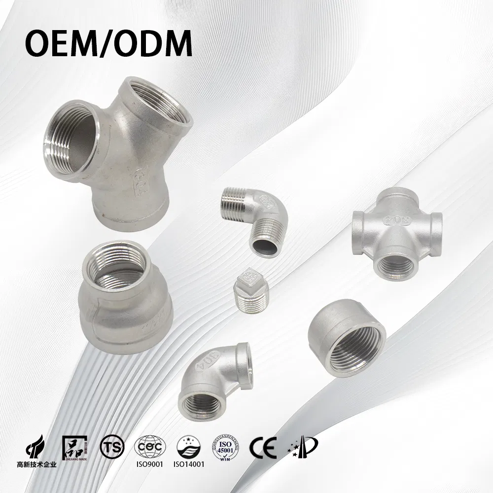 Stainless Steel 201/304/316 High Pressure Thick-Walled Pipe-Fittings Cross for Piping System