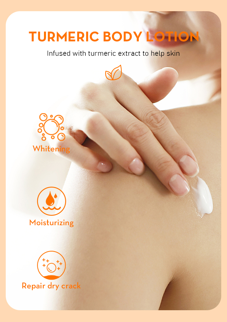 Body Cream Bleaching Whitening Turmeric Body Lotion Easy Glow