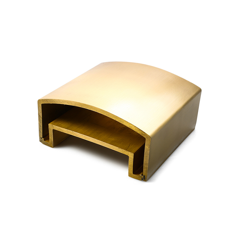 Gold Brass Metal Railings Handrail Exterior Handrails for Outdoor Steps Stair Handrail