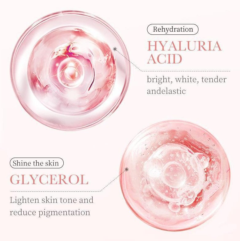 Online Sale Hyaluronic Acid Skin Care Gift Set Rose Skin Care 6-Piece Set Facial Cleanser Toner Face Cream Serum Lotion Eye Cream Set