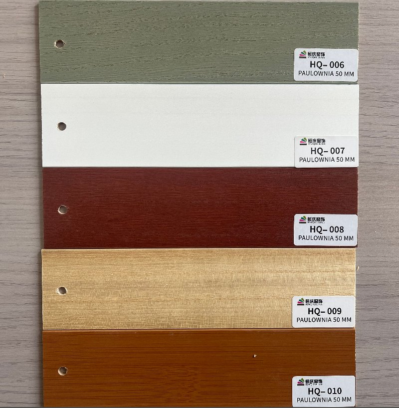 White Paulownia Wood Venetian Blinds Home Decoration
