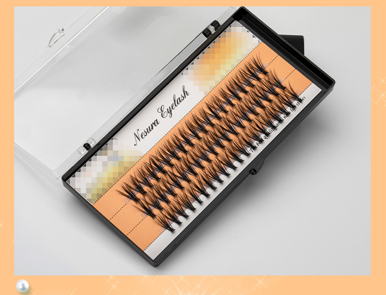 Hot Sale Natural False Eyelashes Pre-Cut Segmented Eyelash Lash Extensions