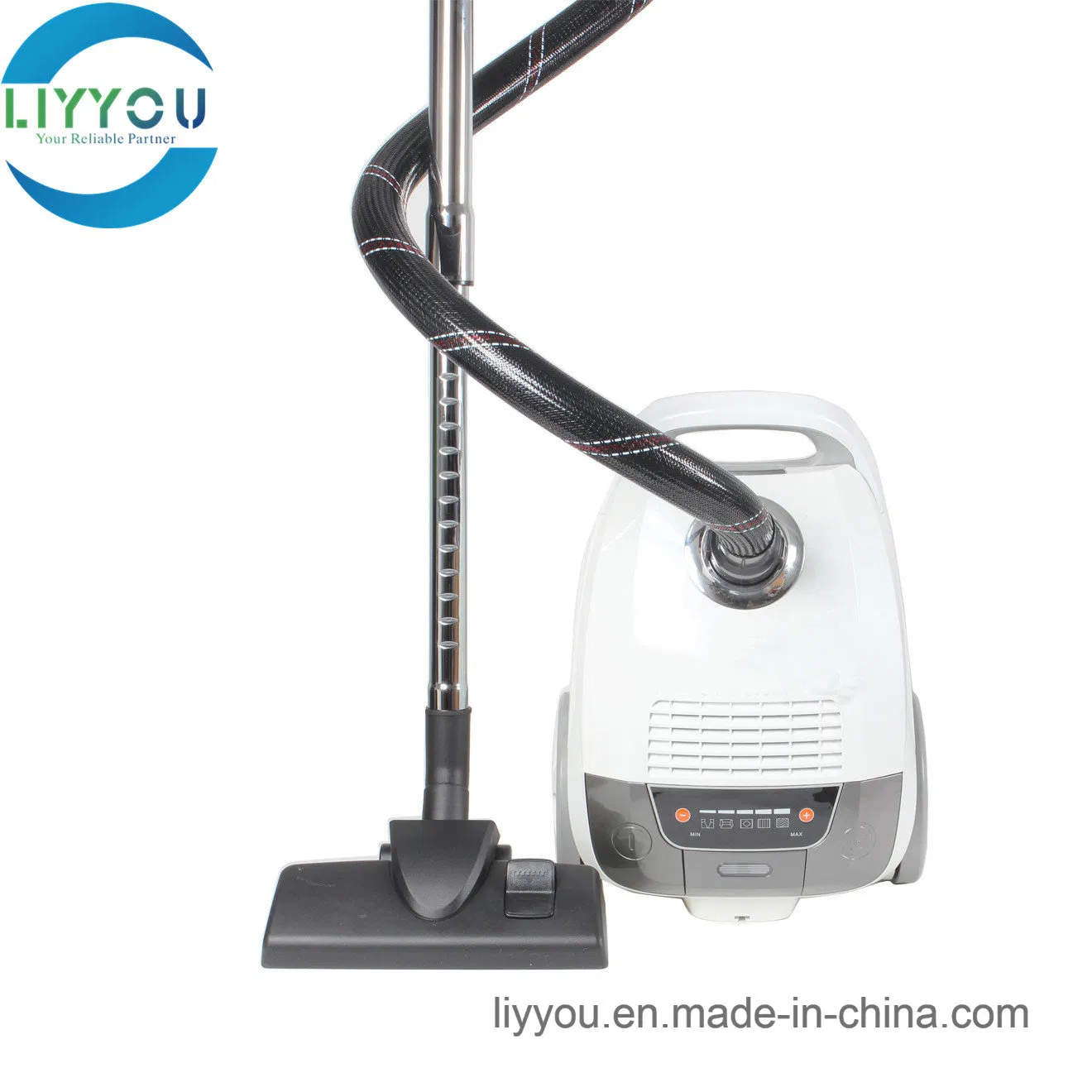 Ly8009 Anti Dust & Mites Bagged Canister Vacuum Cleaner with Cord Rewind, Super Silent Design