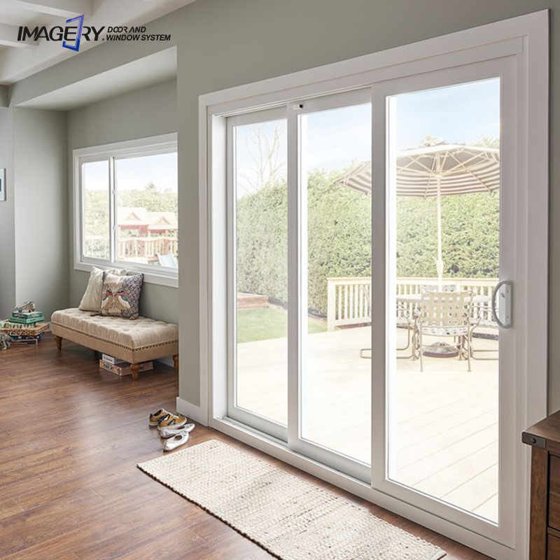 Modern Double Glazed Design Soundproof UPVC/PVC Sliding Door