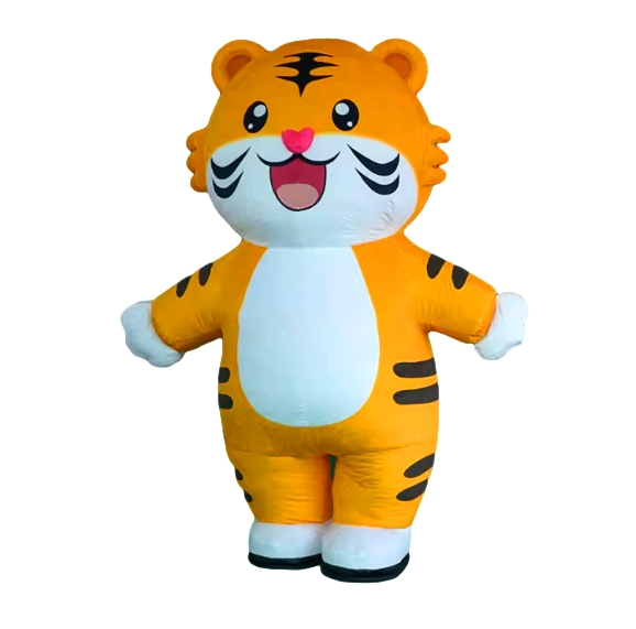 New Walking Cartoon Inflatable Tiger Costume for Advertising