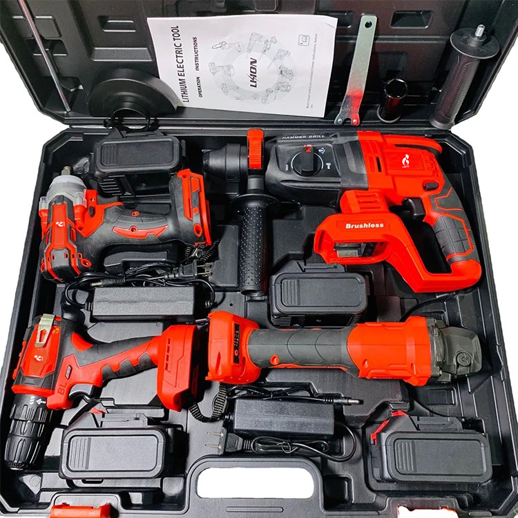 Unleash Your Professional Potential with The Premium Cordless Tool Combo Kit Powered by Long-Lasting Lithium Battery