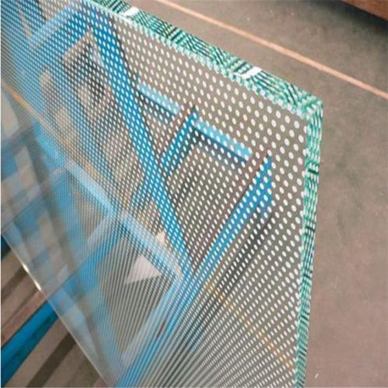 15mm Silkscreen Print Tempered Glass for Building