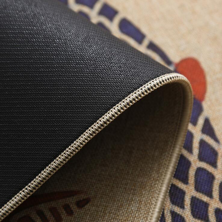 High Quality Linen Non-Slip Kitchen Floor Mat Rubber Carpet Home Door Mat