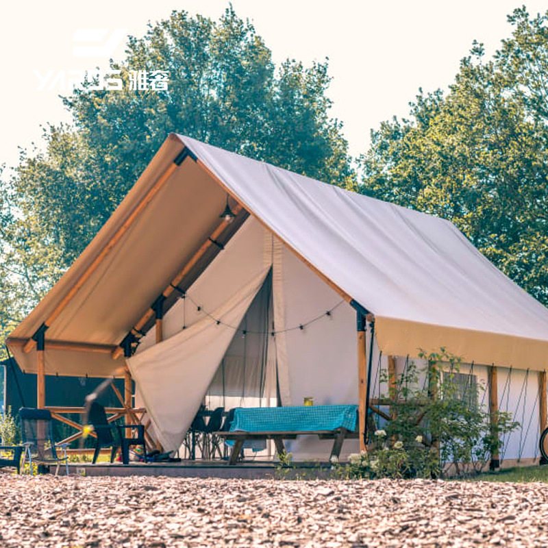 Luxury Prefab Safari Tent Canvas Camping Oxford Fabric Tent Hotel