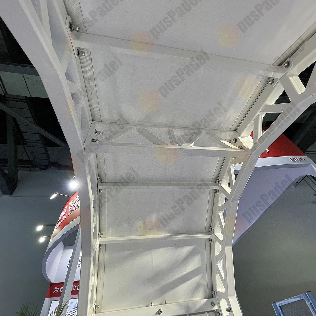 Hot Selling Panoramic Padel Court Roof Outdoor Steel and Glass Tent Type Roof Paddle Tennis Court Cover