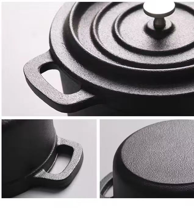 10cm Enameled Mini Cast Iron Cocotte Stock Pot