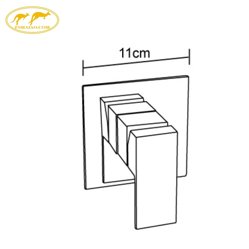 Non-Slip Grip Single-Handle Control Shower Mixer Scratch-Resistant Shower Mixer