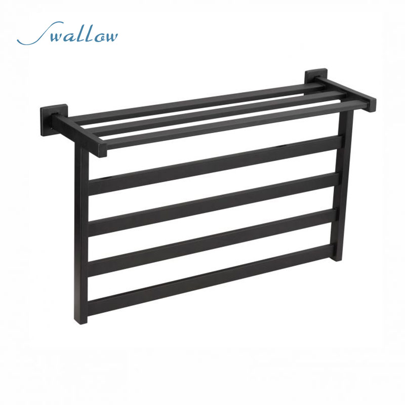580mm Wide 350mm High Flat Stainless Steel Electric Towel Rail