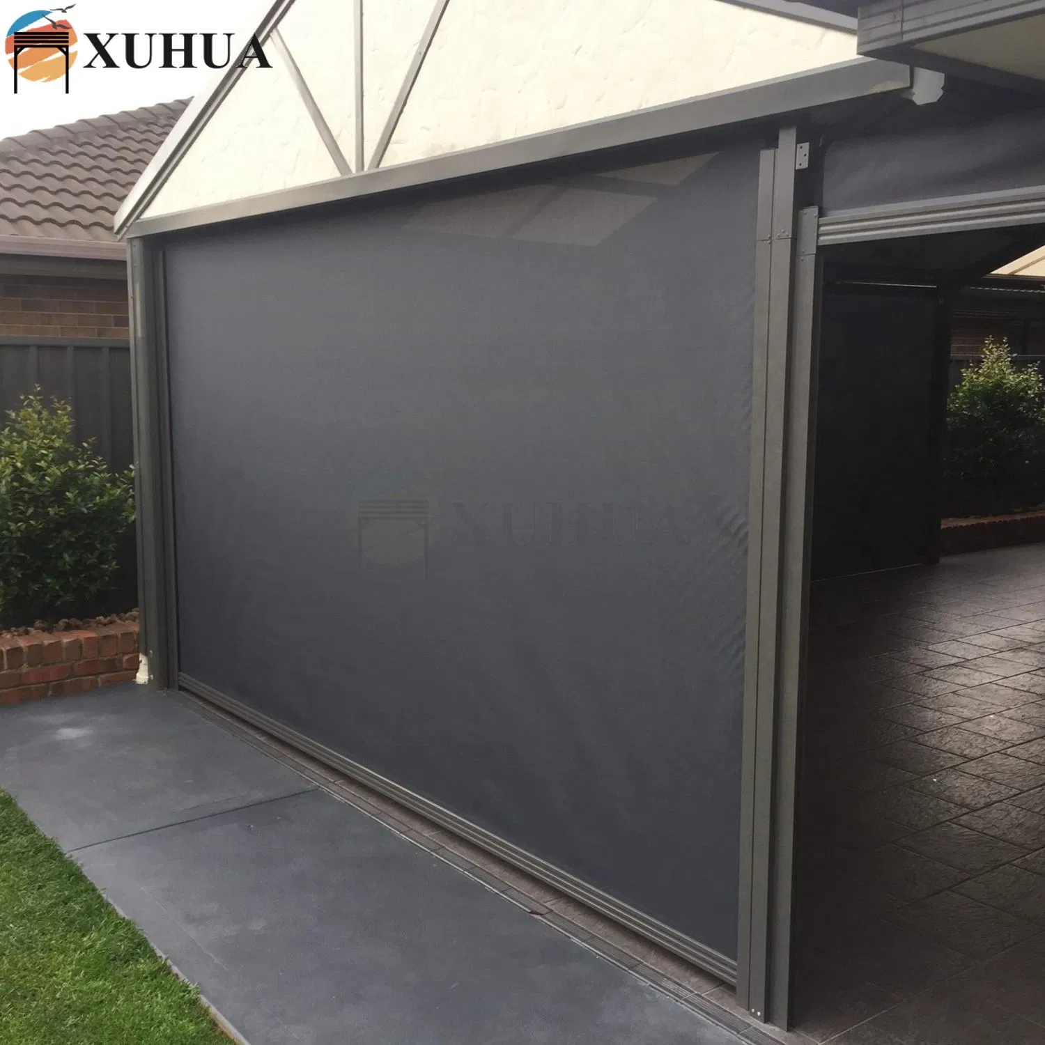 Xuhua Factory Customized UV Resistant Sunshade Shades Anti-Mosquito Motorized Retractable Waterproof Blinds