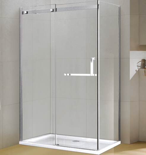 Strong Aluminum Rectangle Tempered Glass Shower Enclosure