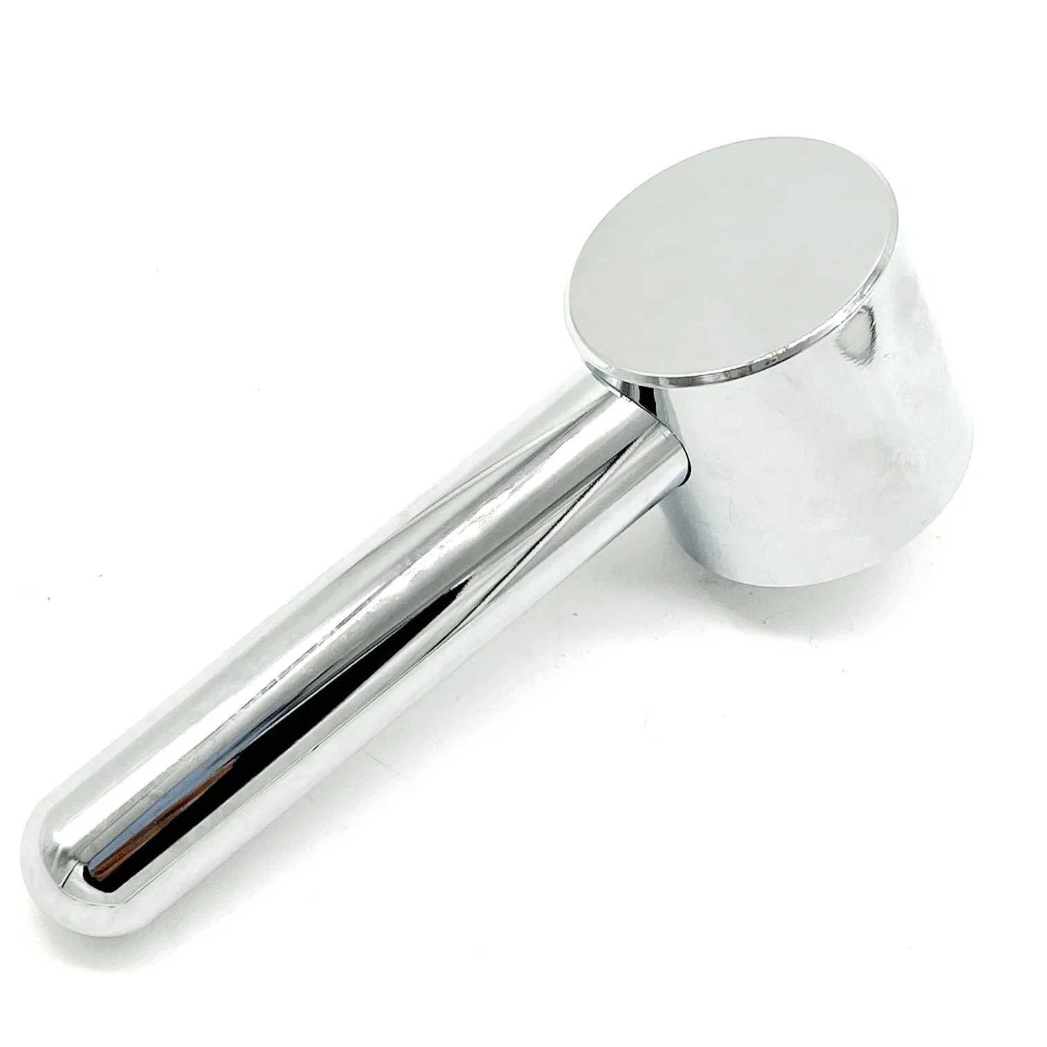 Bright Chrome Durable 3 Spoke Gun Safe Handle with a Round Shaft