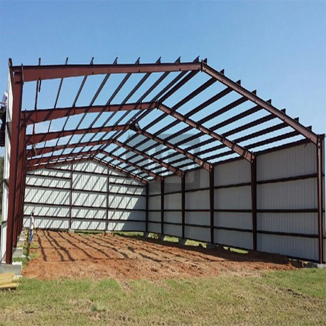 Export-Ready Prefabricated Industrial Metal Frame Storage/Hangar Construction Prefab Steel Workshop Structure Warehouse