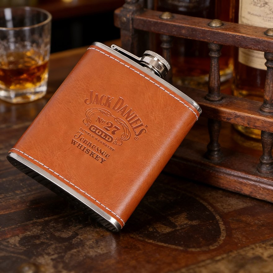 Elegant Hip Flask with Funnel Business Gift Set for Professionals