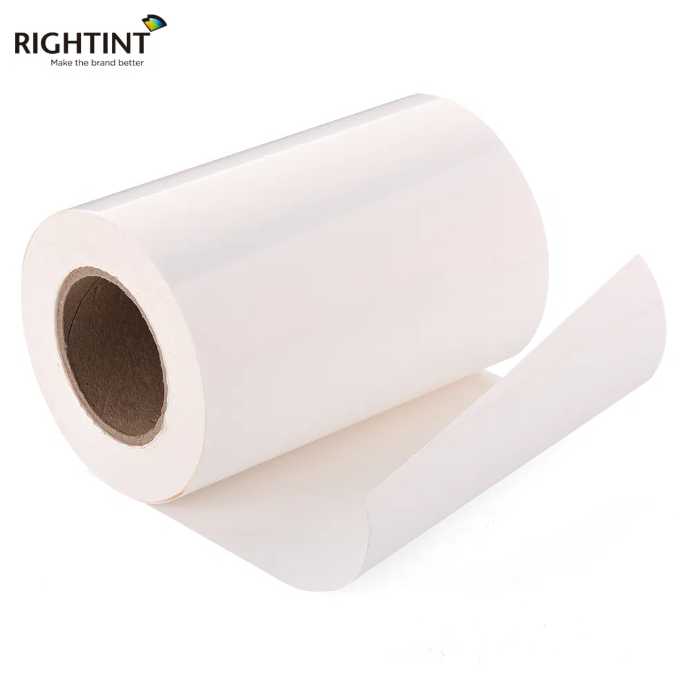Rightint Glassine Carton A4, in Rolls, OEM PP Sticker Vinyl Self Adhesive Label