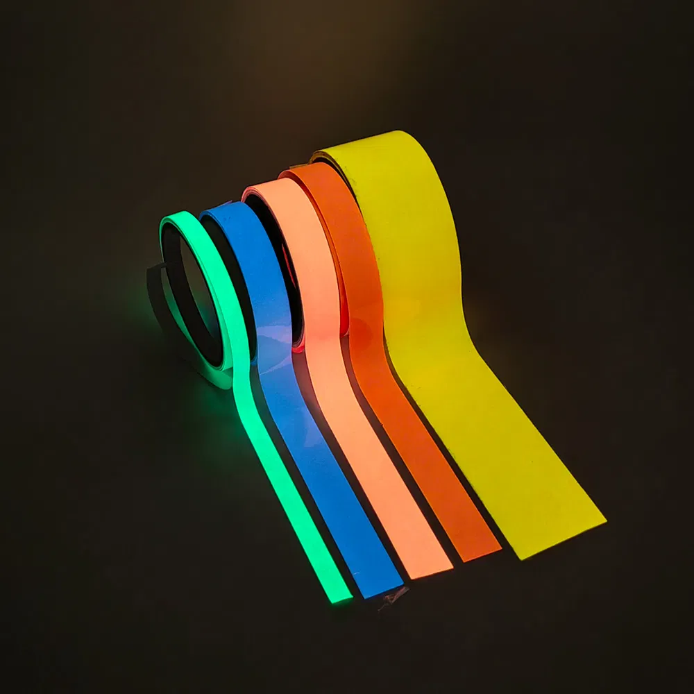 Green Glow in The Dark PVC Pet Printable Film Sheet Tape Sticker Roll Marker Stripe Sheeting Strip for Indoor
