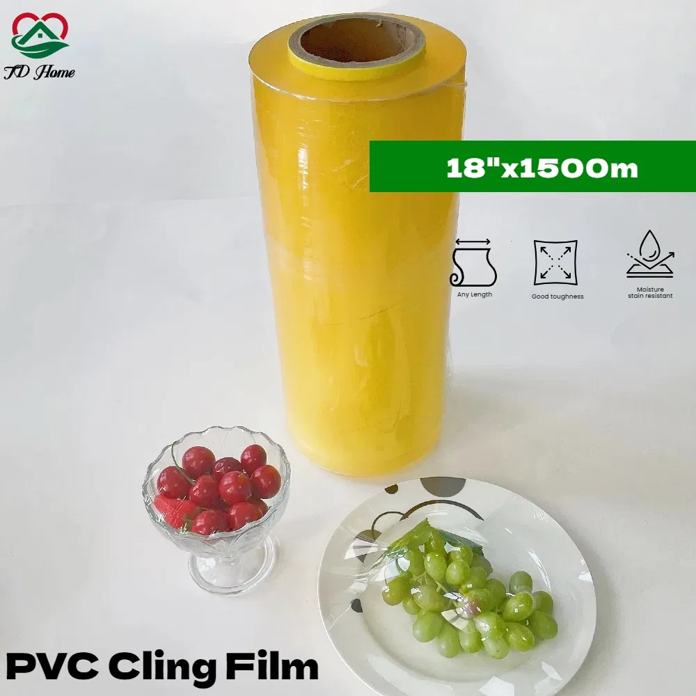 40cmx300yd Strong PVC Cling Food Film Wrap in Stock