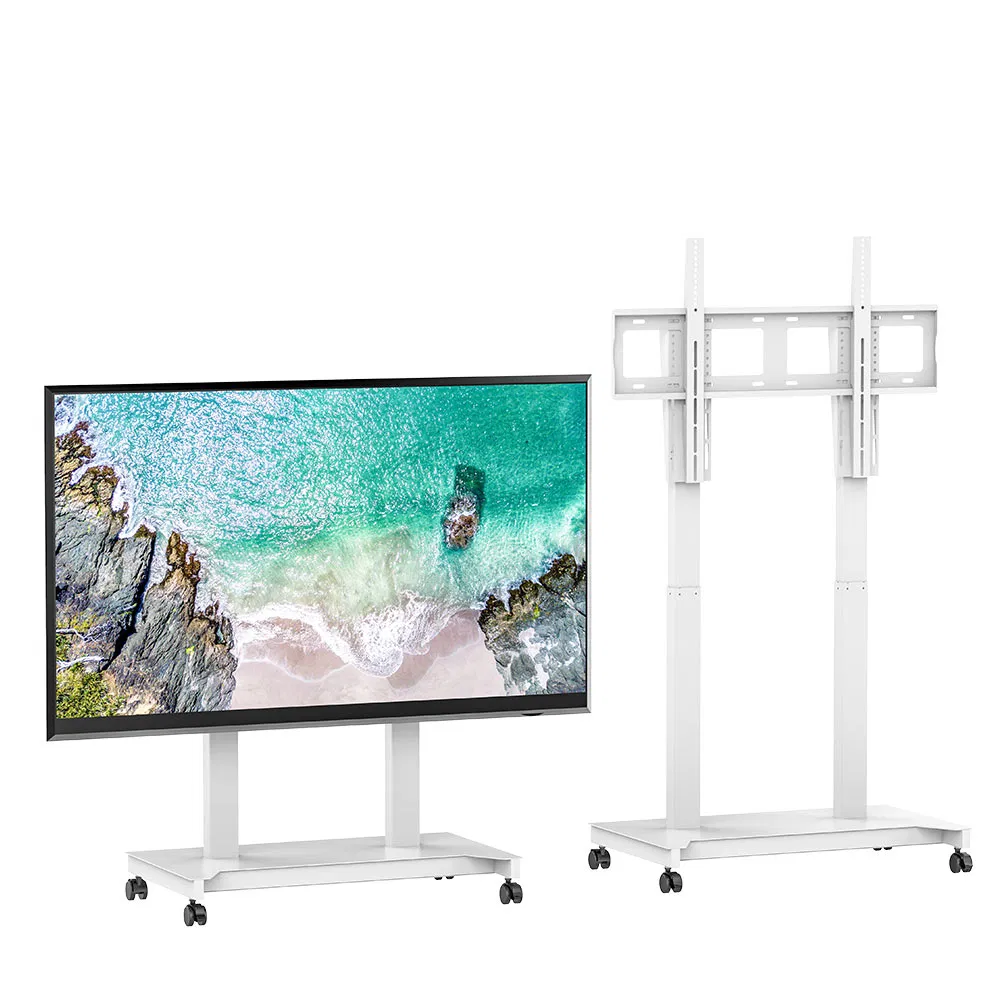 Mobile TV Cart with Wheels, Ideal for 52-100 Inch Displays