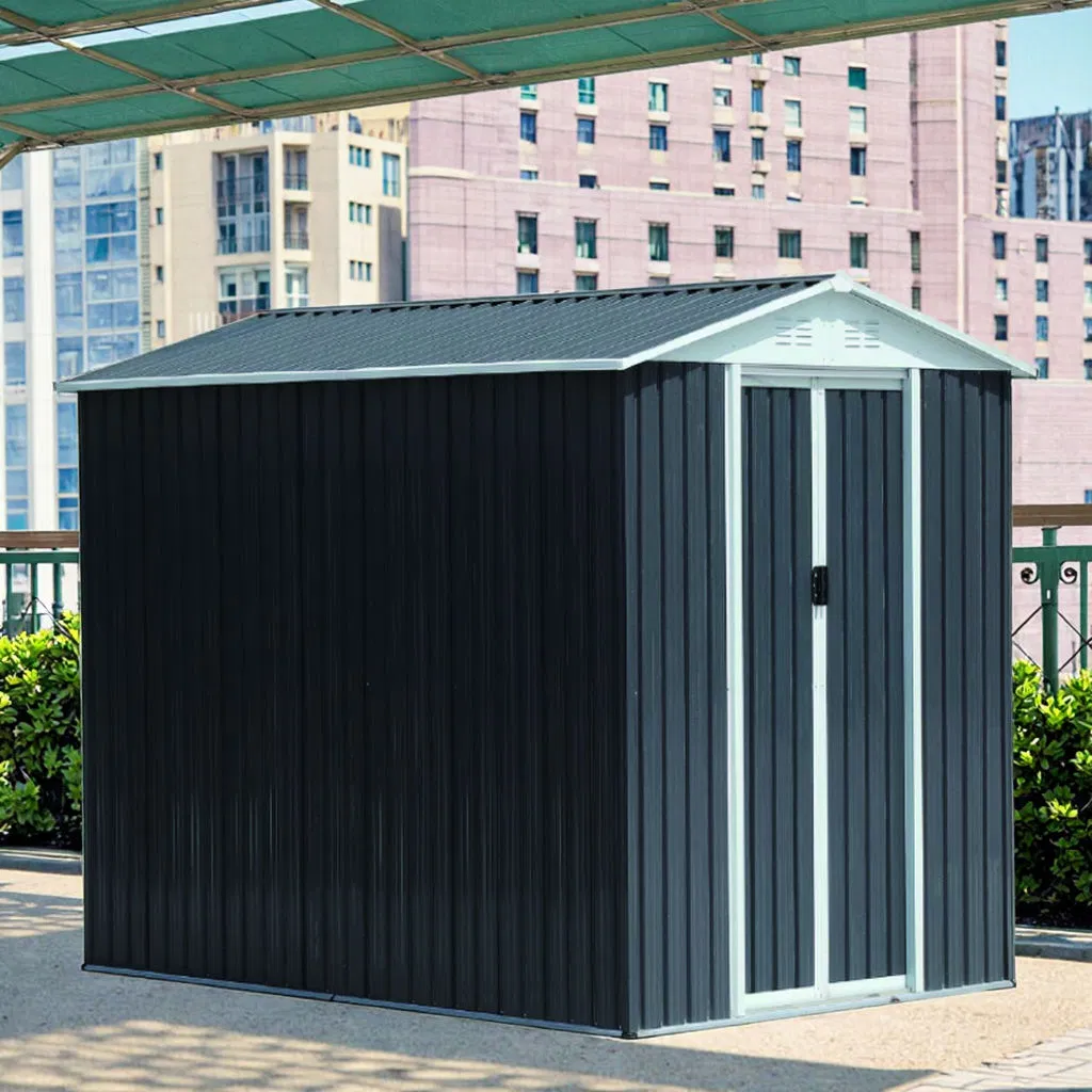 6*9FT Strong Backyard Home Shed Built as Safeguarded Tool House Generous Storage Shed and Stylish Garden Shed Solution