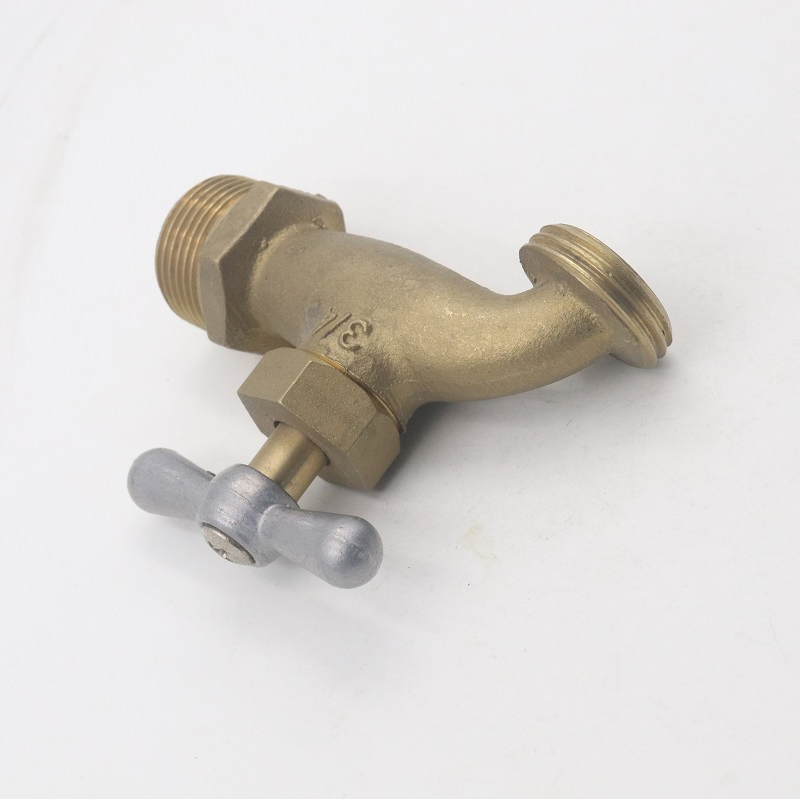 Garden Hose Brass Bibcock Valve Water Tap with T Handle