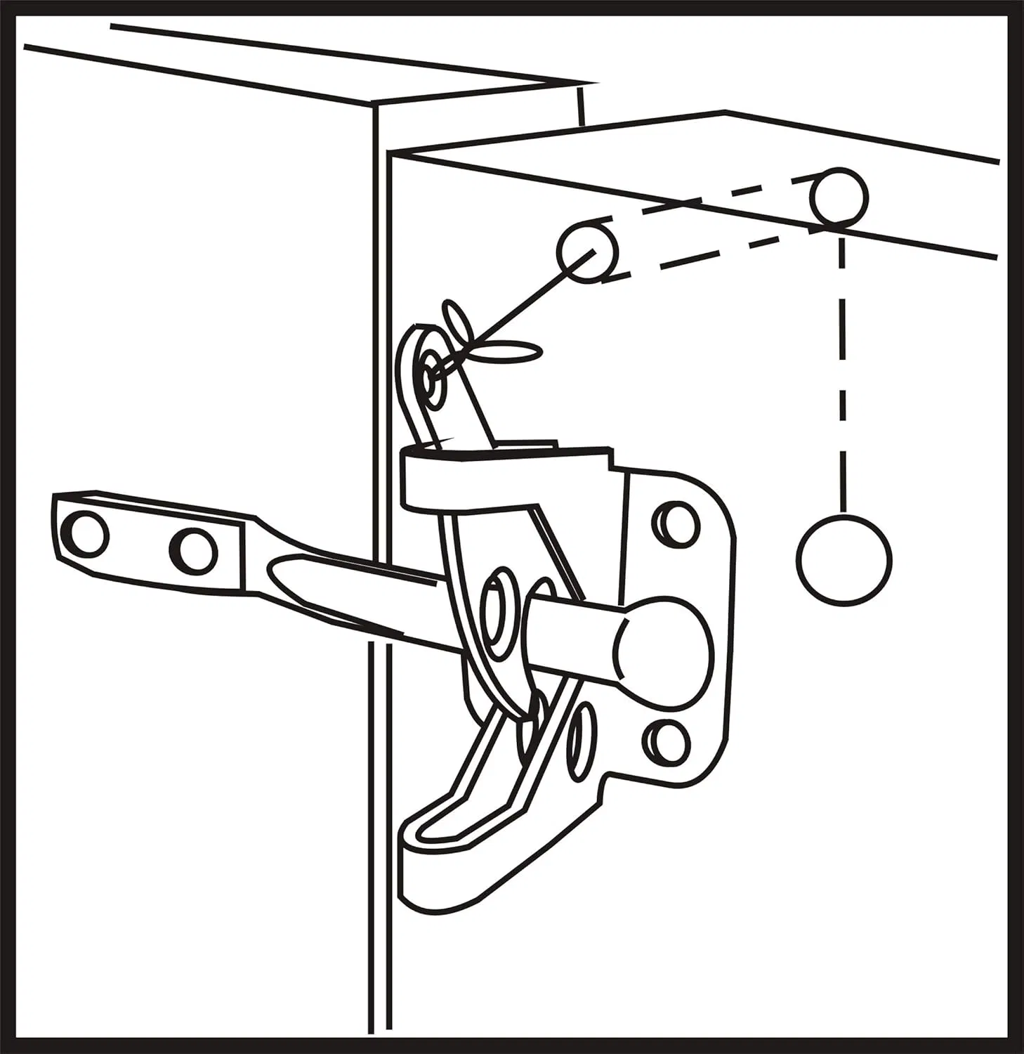 Self-Locking Gate Latch,Automatic Gravity Lever Latch for Wooden Fence Post Mount, Door Latch for Secure Pool,Garden,Shed,Black Powder Coated for Rust Resistanc