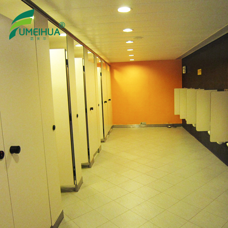 High Quality No Bend Public Toilet Partition with Compact HPL Material