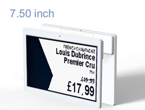 Client Sample Customization 7.5 Inch Digital Price Tag with 800X480 Real-Time Display Factory Large Stock Electronic Price Label Private Label Electronic Eink