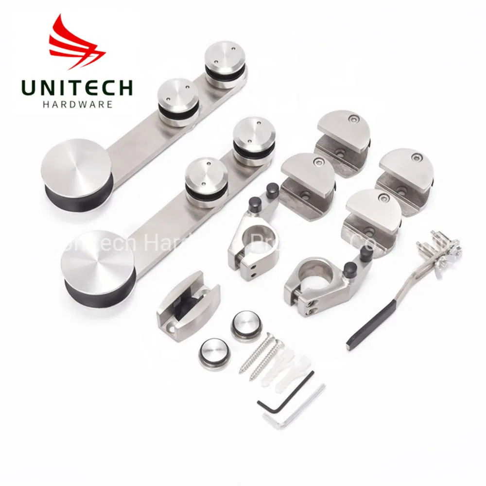 Stainless Steel 304 Hanging Sliding Door Roller Wheels Fitting Sets