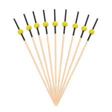 Decorative Toothpicks, Cute Bamboo Cocktail Sticks 12cm, Fruit Picks Food Buffet Decoration Party