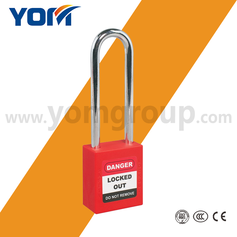 Safe Lockout 25mm 38mm 76mm Steel Shackle Safety Padlock for Industrial