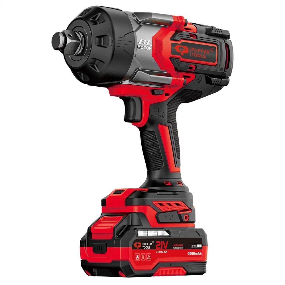 China Best PT-8220 Electric Cordless 21V Battery-Powered Brushless Impact Wrench Gun 2200n. M with Kit Bundle