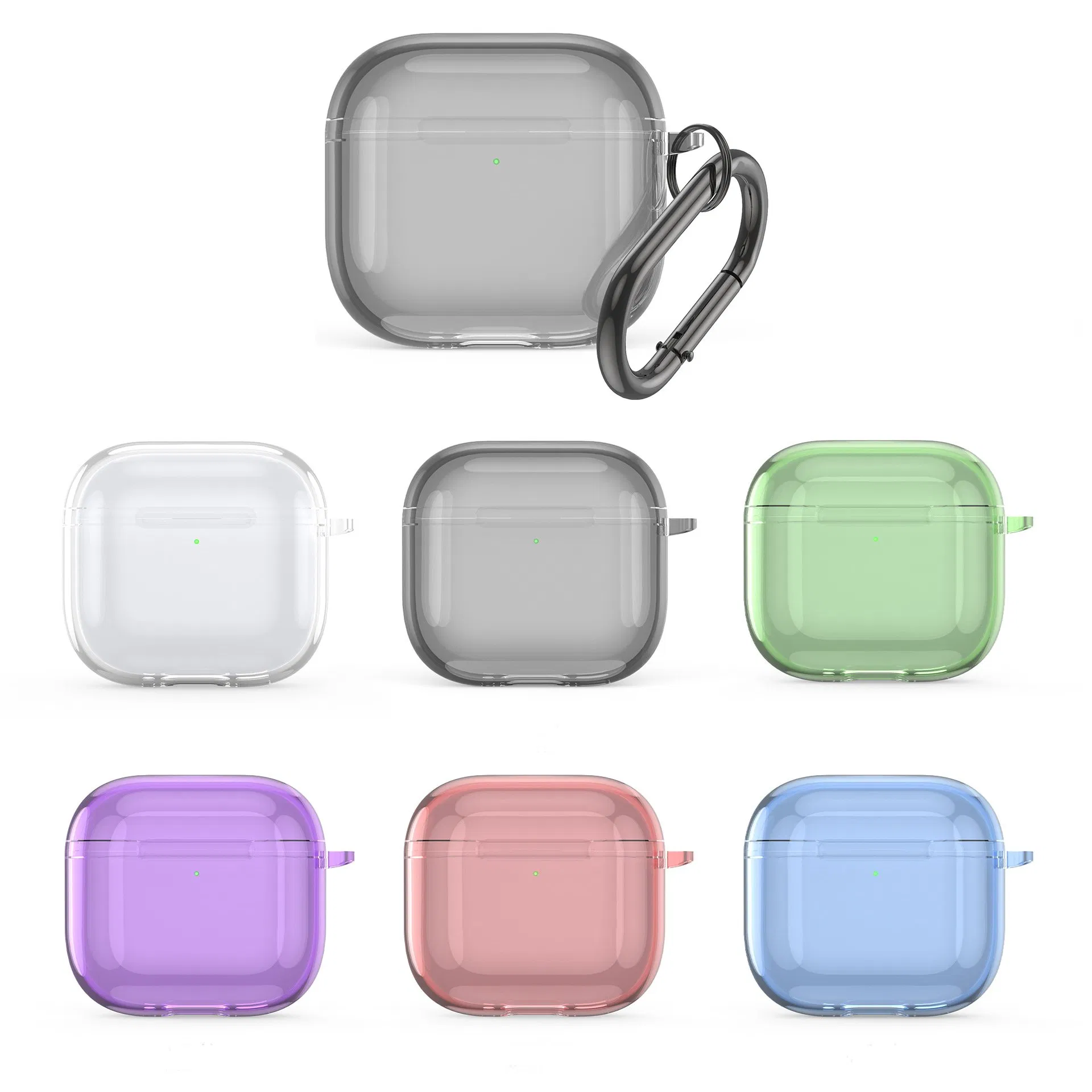 for Earphones Airpods Transparent and Minimalist TPU Bluetooth Earphone Protective Case