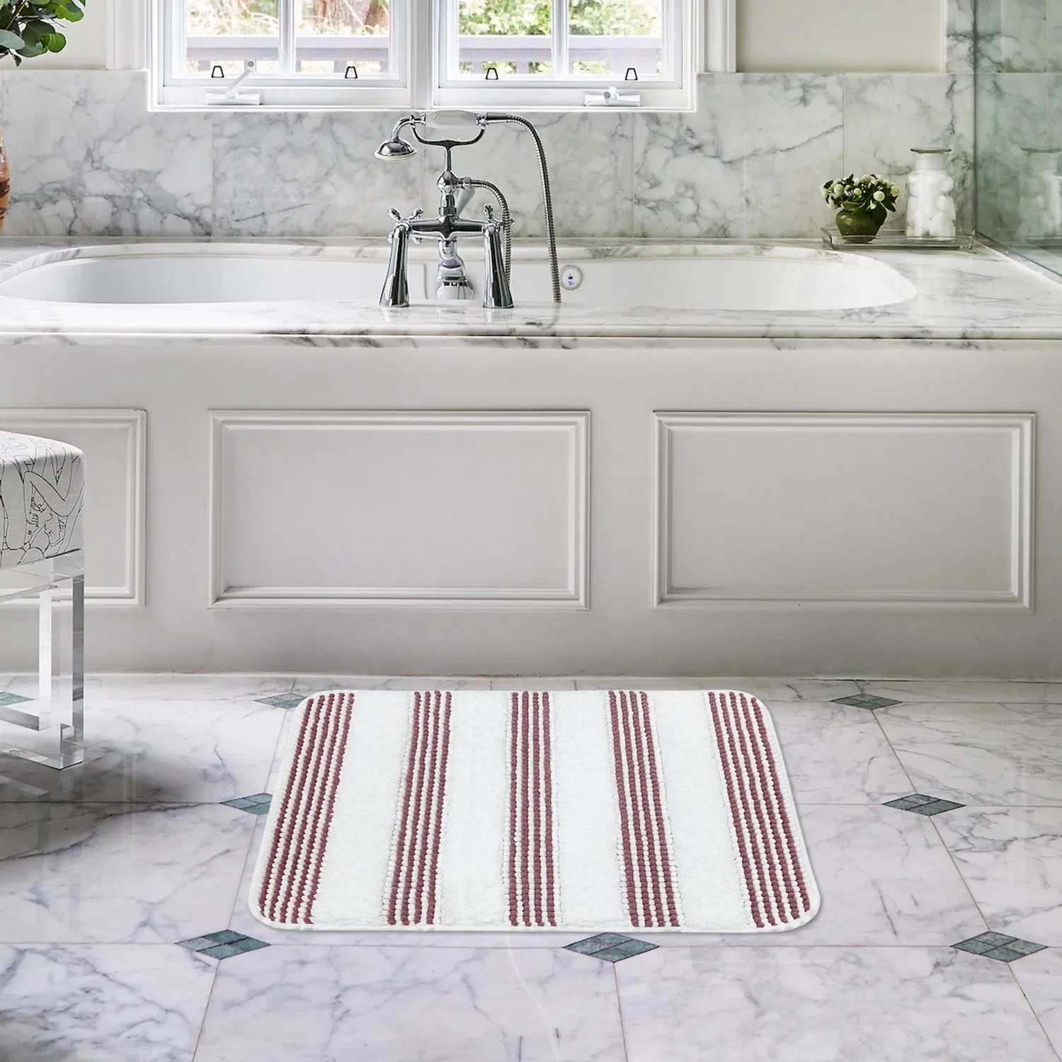 Non-Slip Highly Absorbent Door Soft Chenille Mat and Pet Rug