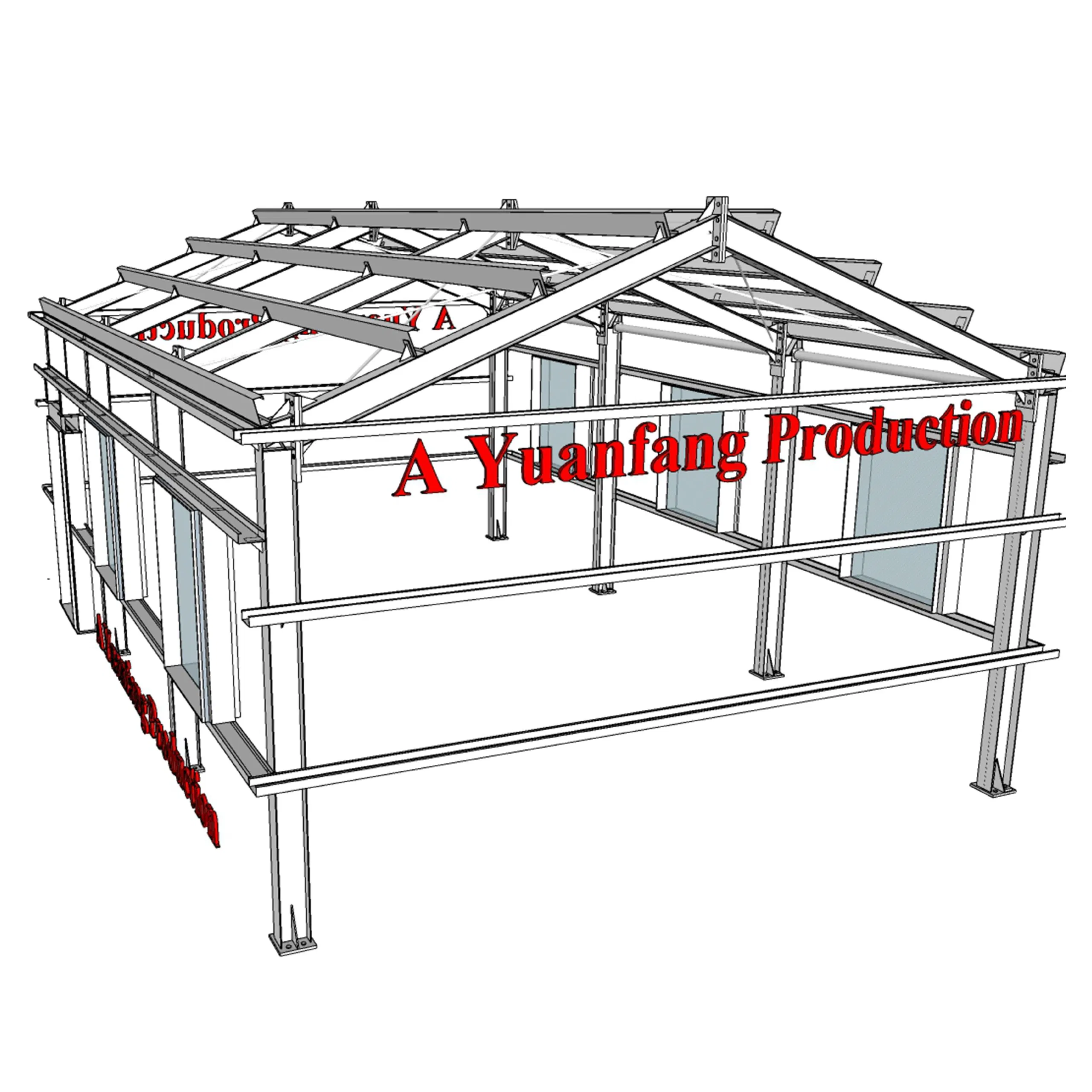 Prefabricated Multi-Functional Prefab Steel Structure Tiny Villa House