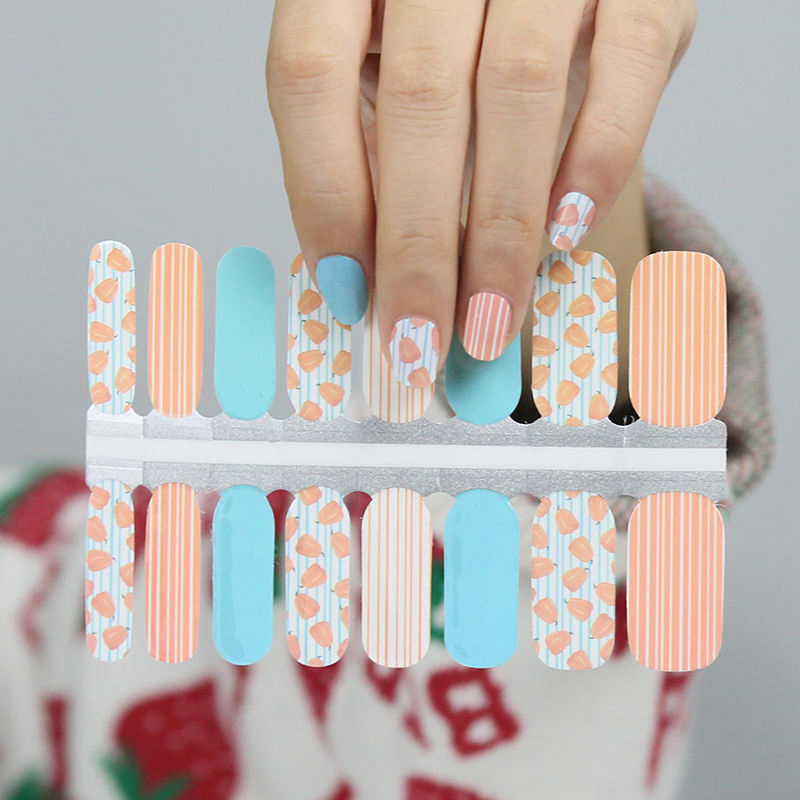 Hottest Cover Self Adhesive Popular Nail Art Wraps Stickers