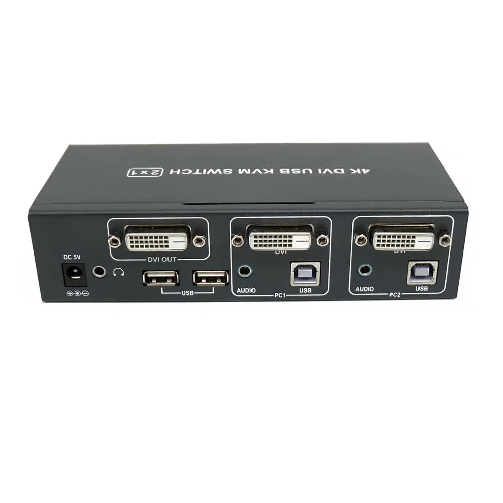 Переключатель AV 4K 2x1 с USB и DVI