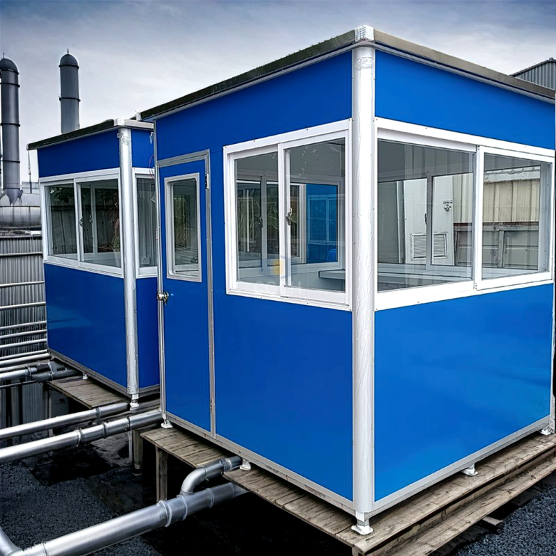 Eco-Friendly Rectangle Outdoor Sentry Room with Easy Installation