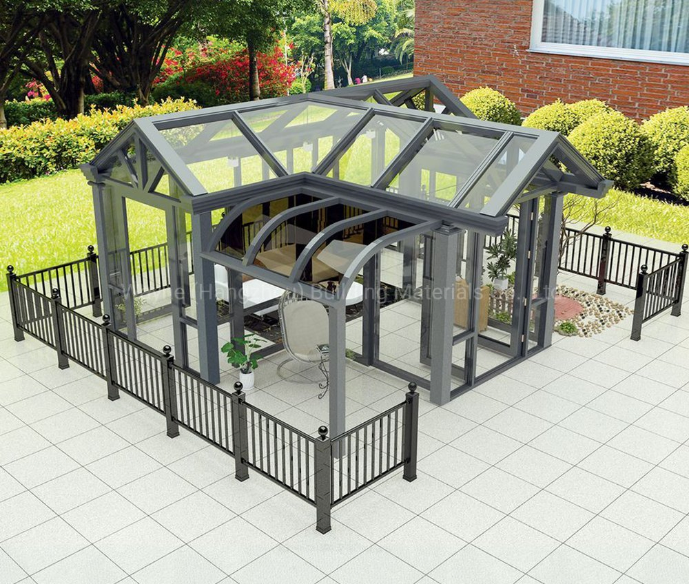 Aluminum Sunroom for Balcony Outdoor Meeting Room Office Home Gym