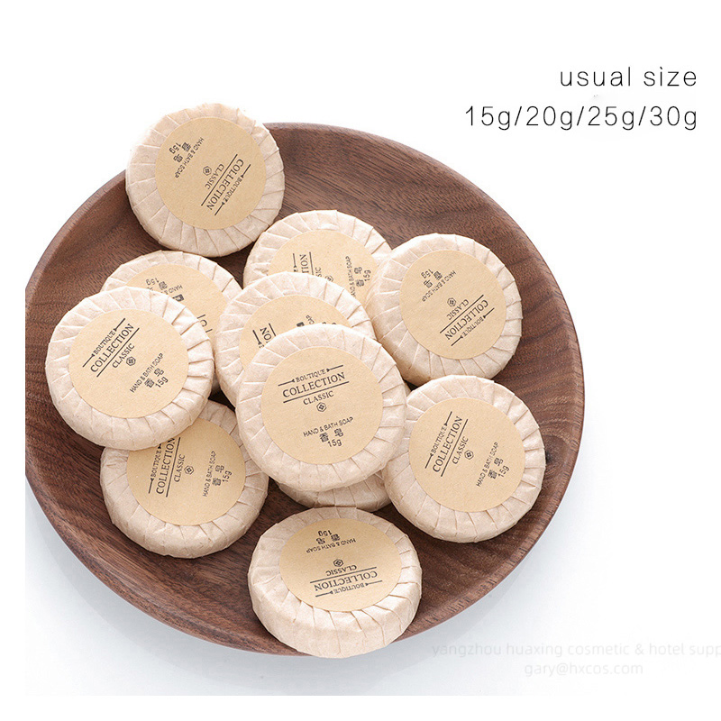 OEM ODM Custom Private Logo Round Shape High Quality Mini Hotel Soap