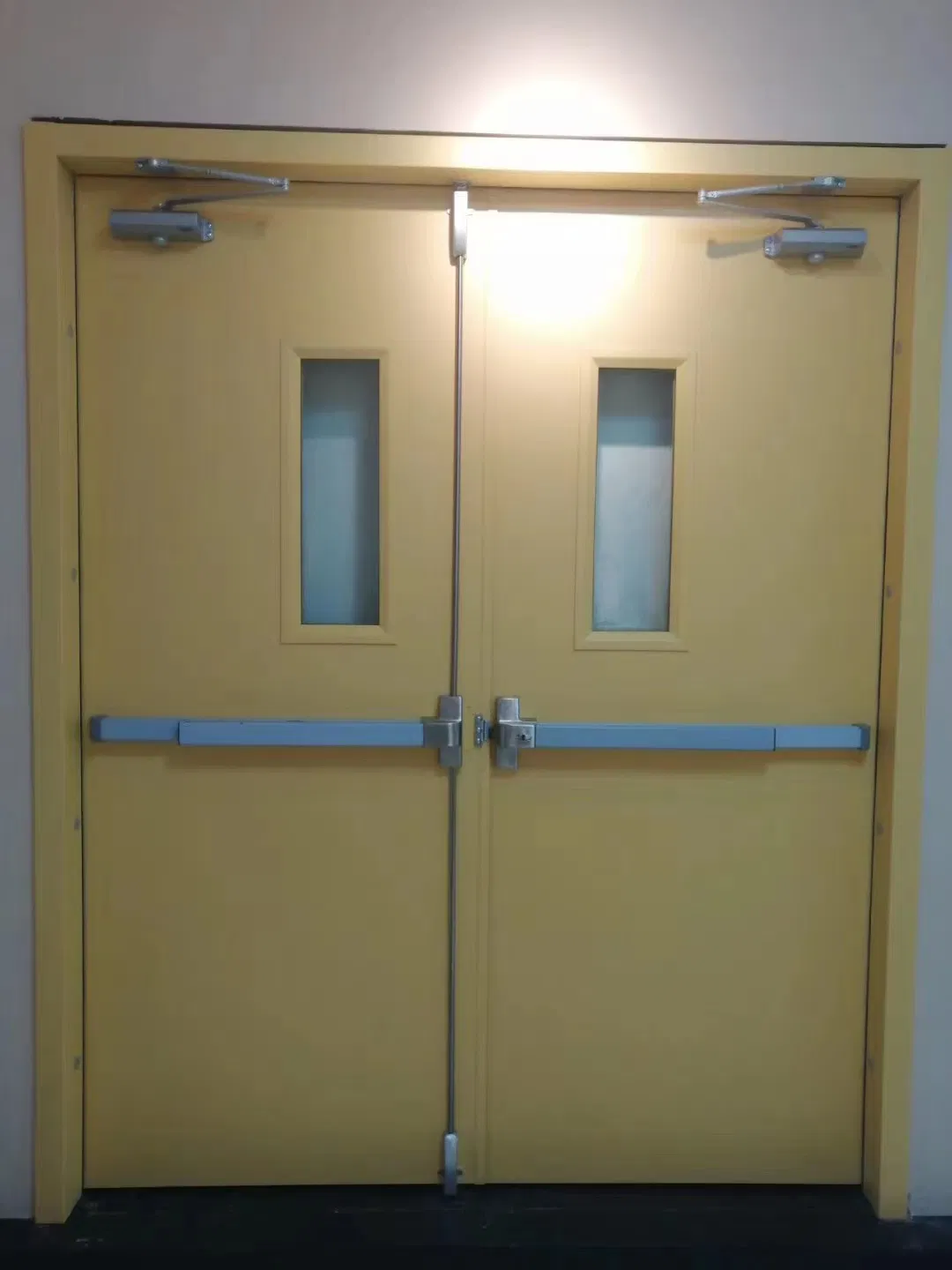 Heavy Duty Fire Rated Steel Swing Security Door with Push Bar